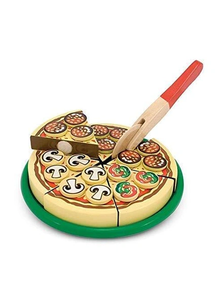 Pizza Set Wooden Toy Party Play Kitchen Set Pretend Play Toy for Kids G370-3