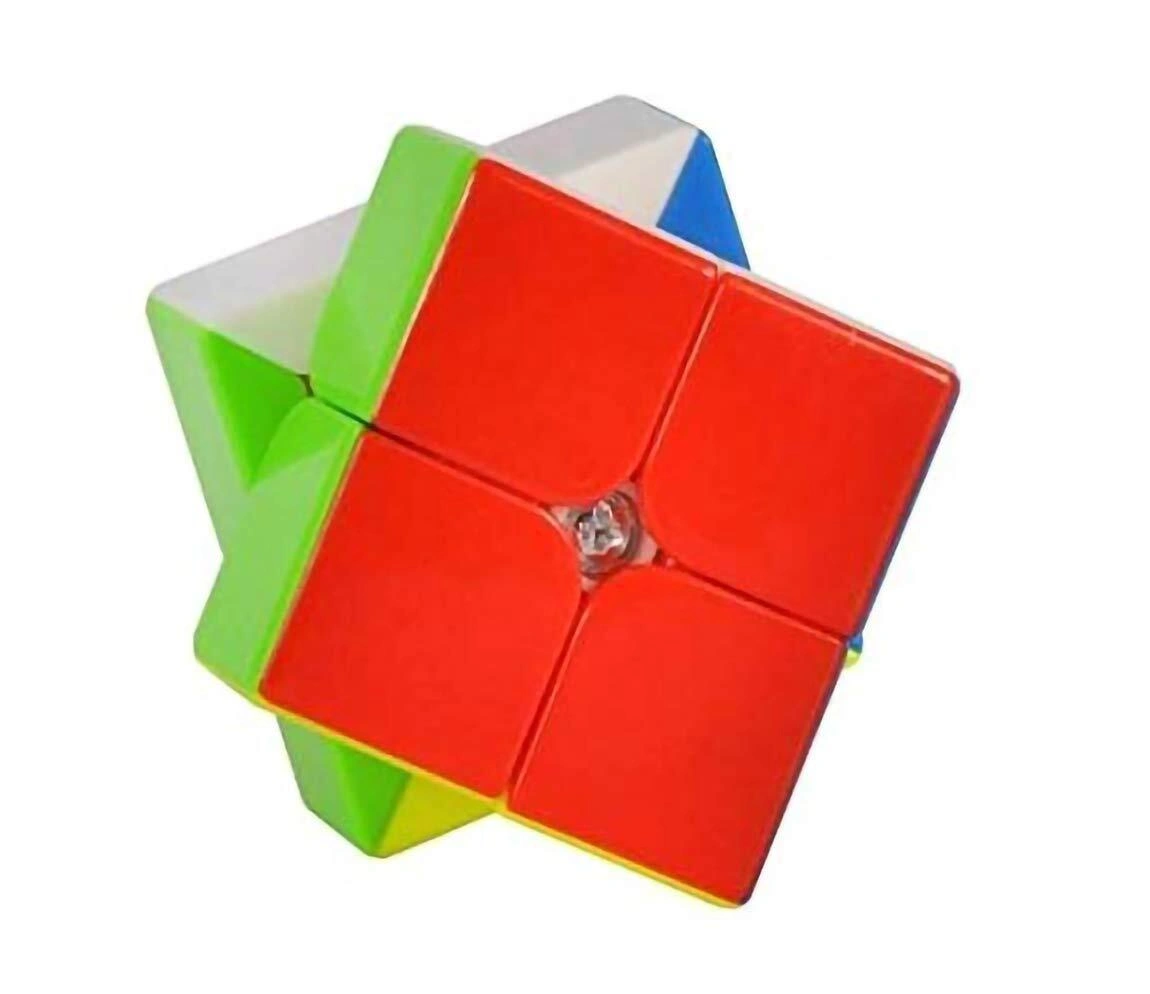 Toys 2x2 High Speed Quality Cube StickerLess with One Hand Movement and Smooth Play Magic Quality Cube Puzzle Set Toy for Boys and Girls G372-G372