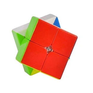 Toys 2x2 High Speed Quality Cube StickerLess with One Hand Movement and Smooth Play Magic Quality Cube Puzzle Set Toy for Boys and Girls G372
