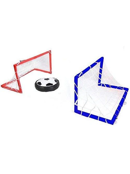 Kid's Plastic Magic Air Hover Football Toy Indoor Play Game with 2 Portable Goal Posts G379-G379