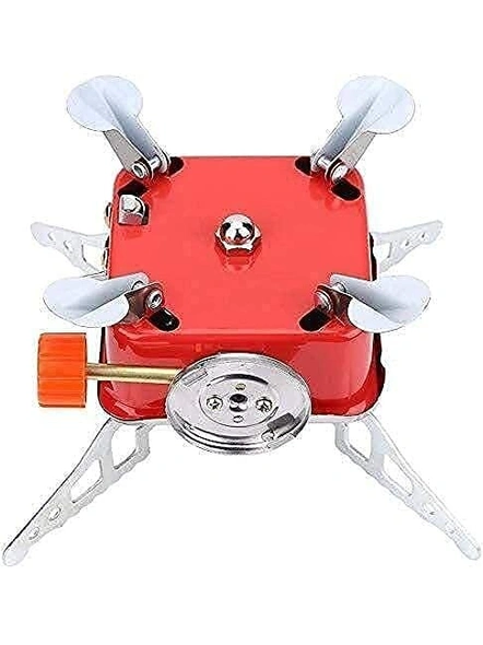 Outdoor Portable Square-Shaped Gas Butane Burner Camping Picnic Folding Stove with Storage Bag G403-5