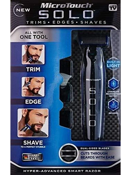 All in One Advanced Smart Rechargeable Full Body Beard Cordless Trimmer with Built-In-Light and 3 Trimming Combs for Men | Multicolour G420-1