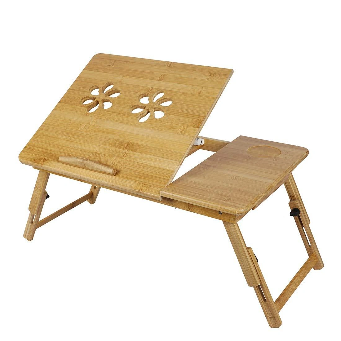 Buy Multipurpose Foldable Wooden Laptop Table Bed Tray Study