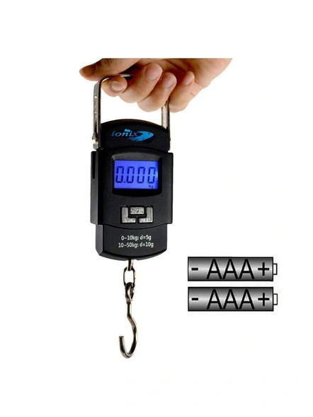 Weight Machine | Luggage Bag Weight Scale | Digital Weight Machine | Kitchen Weighing Scale | Electronic Portable Fishing Hook Type Digital LED Screen weighing scale 50 kg G431-7