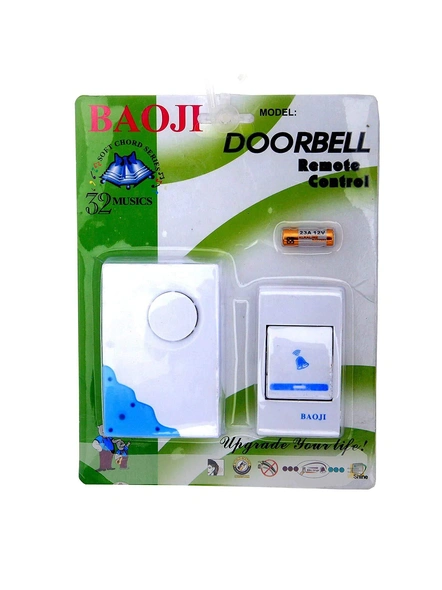 Musical Sound Melody Music Cordless Wireless Remote Door Bell for Home, Shop, Office (Multi-Design) G436-2