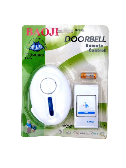 Musical Sound Melody Music Cordless Wireless Remote Door Bell for Home, Shop, Office (Multi-Design) G436-4