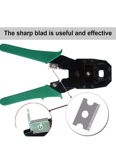 3 in 1 Modular Crimping Tool, RJ45, RJ11 CAT5e/CAT6 LAN with Cable Cutter G459-5
