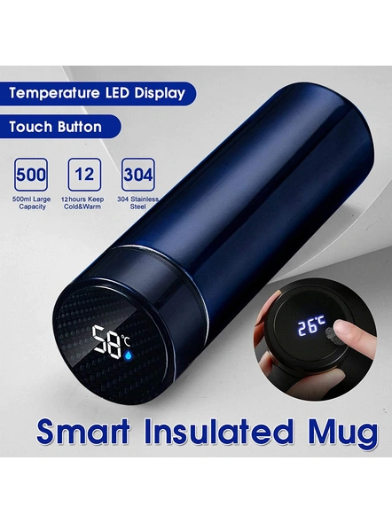 Smart Temperature Display Stainless Steel Thermos Vacuum Flask Mug Coffee Travel Sport Water Bottle G469-G469