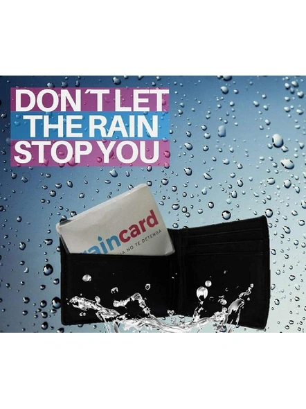 Unisex Plastic Credit Card Sized Raincoat, Free Size Raincoat - 1pc (Multicolor) G471-4