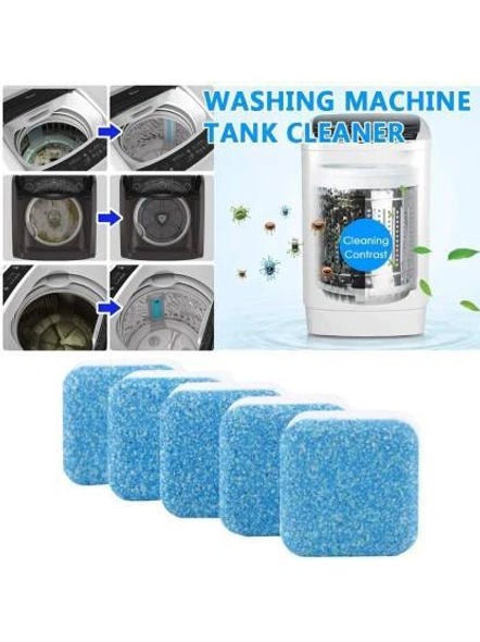 Pack Of 15 Washing Machine Deep Cleaner Effervescent Tablet for All Company’s Front and Top Load Machine, Descaling Powder Tablet for Perfectly Cleaning of Tub &amp; Drum Stain Remover Washer G486-4