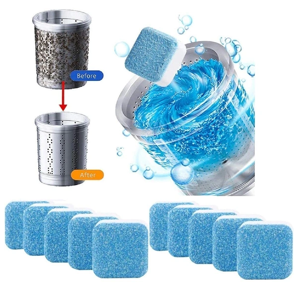 The Cleaner Store Washing Machine Cleaner Tablets - Solid Washer Deep  Cleaning Tablet, Triple Decontamination Remover with Safe Formula, for  Front