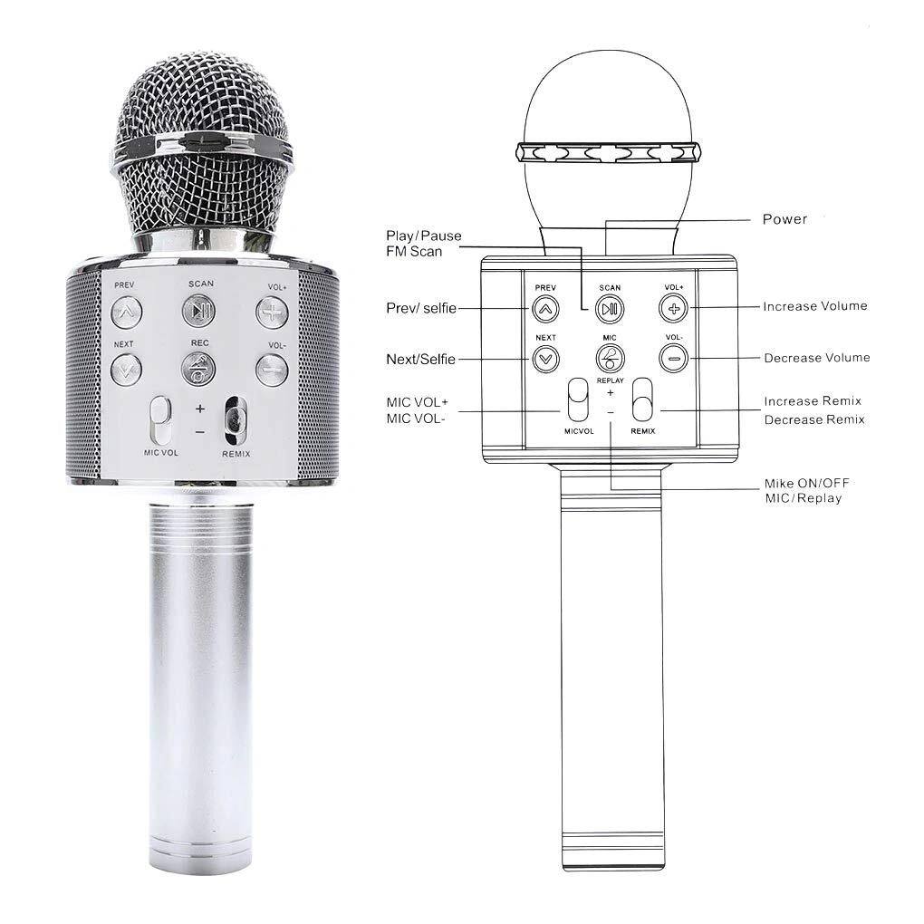 Bluetooth handheld microphone hot sale