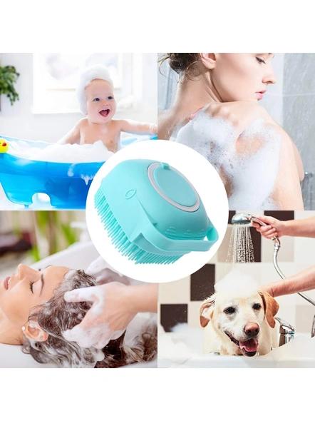 [2 Pcs Combo] Silicone Body Back Scrubber, Double Side Bathing Brush For Skin Deep Cleaning Massage, Dead Skin Removal Exfoliating Belt For Shower, Easy To Clean,body Brush For Bathing G492-2