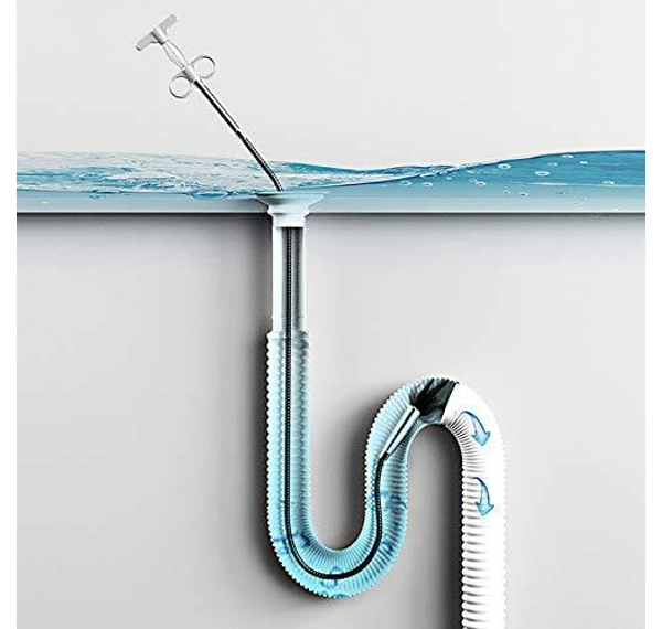 1pc Drain Hair Removal Cleaning Tool, Flexible And Bendable Spring Pipe  Dredging Tool For Home Kitchen, Bathroom