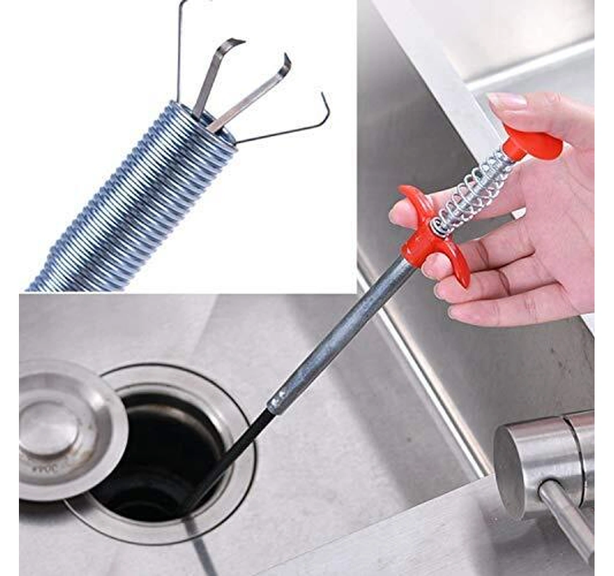 Sink Hair Cleaning Dredge Hook Tool Toilet Drain Cleaner Clogging
