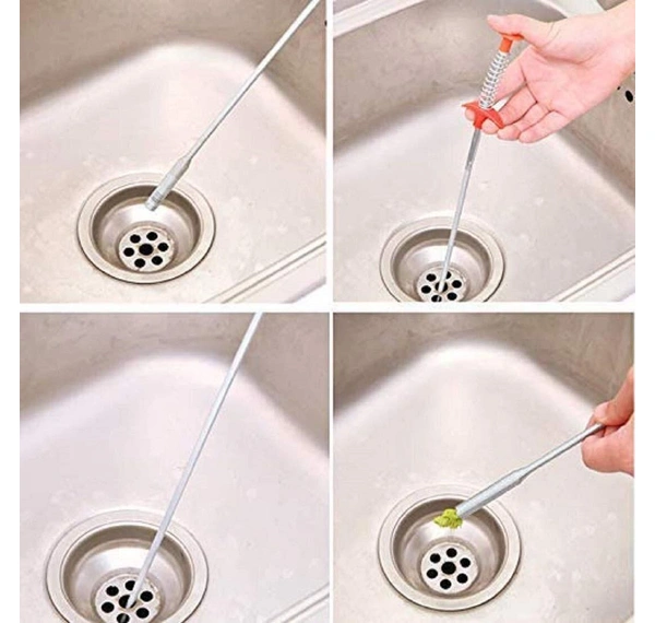 1pc Multifunctional Cleaning Claw, Flexible Drain Unclog Grabber Cleaning  Tool Sink Hair Remover