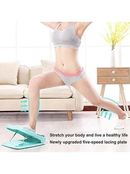 Adjustable Slant Board Balancing Board Lacing Plate Fitness Pedal for Stretching Calf, Leg Exercise and Balance Training (Multicolor) G247-1