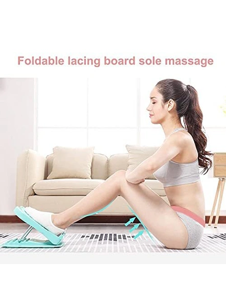Adjustable Slant Board Balancing Board Lacing Plate Fitness Pedal for Stretching Calf, Leg Exercise and Balance Training (Multicolor) G247-3