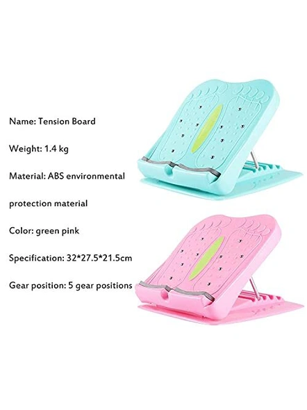 Adjustable Slant Board Balancing Board Lacing Plate Fitness Pedal for Stretching Calf, Leg Exercise and Balance Training (Multicolor) G247-8