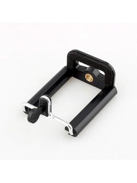 Camera Stand Clip Bracket Holder Tripod Monopod Mount Adapter for Mobile Phone - Black G543-G543