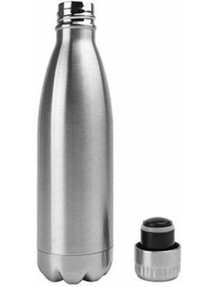 MULTIPURPOSE DURABLE Water Bottle Is Made From High Quality Double Wall bottle 1000 ml Bottle  (Pack of 1, Silver, Steel) G544-G544