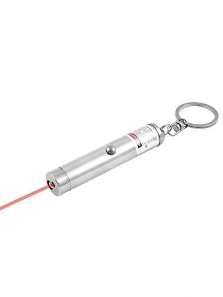 3 in 1 Pocket RED Laser Pointer Plus Torch Laser Pointer Torch with Emergency Hazard led Light and Hook LED Torch and UV Light (Color May Vary) G547-4