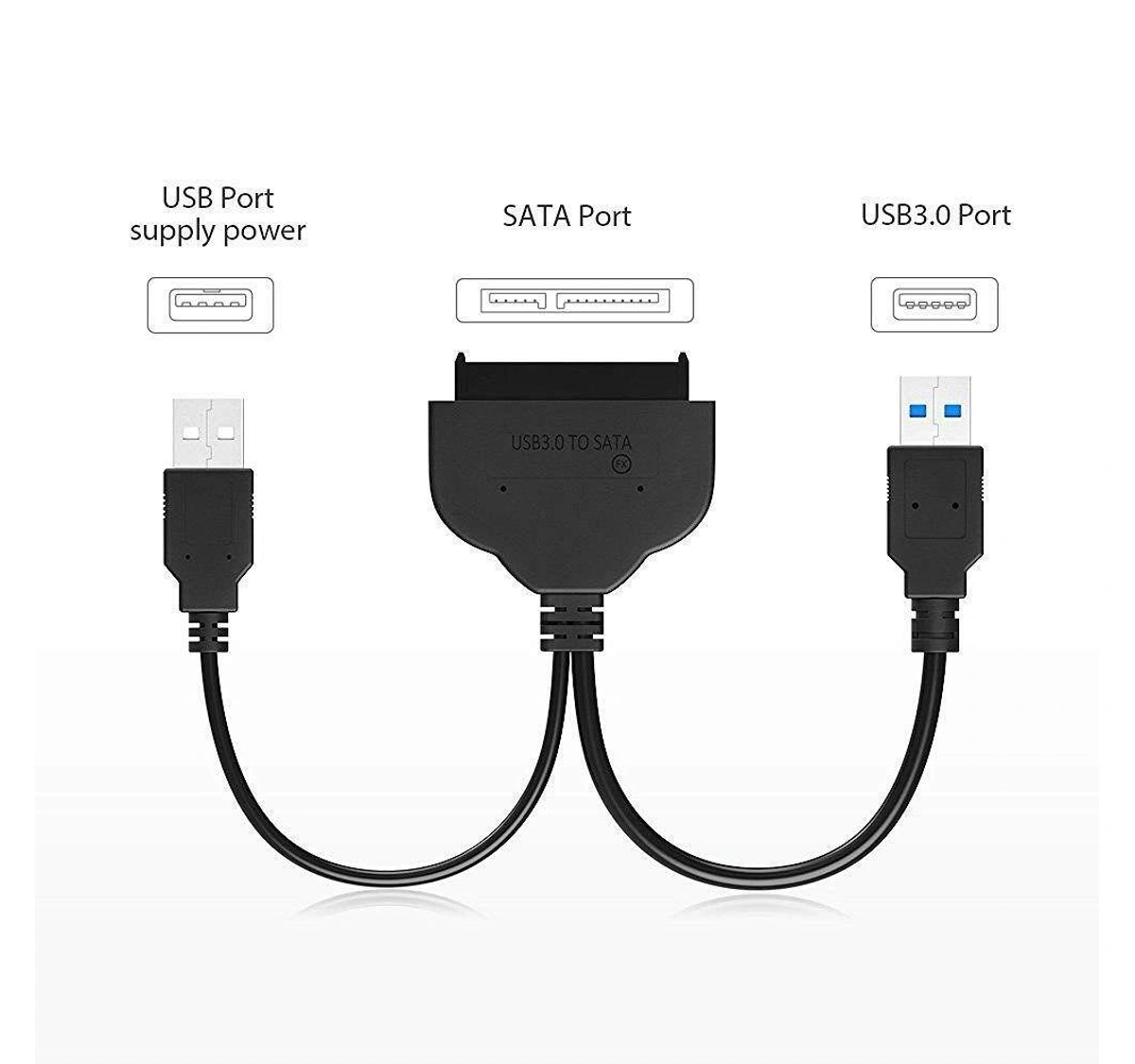 Adapter SATA III USB2.0 3.0 3.1 Cable External Hard Drive USB to Serial ATA  22pin Converter Hard Disk W/ UASP for 2.5 HDD/SSD - Price history & Review