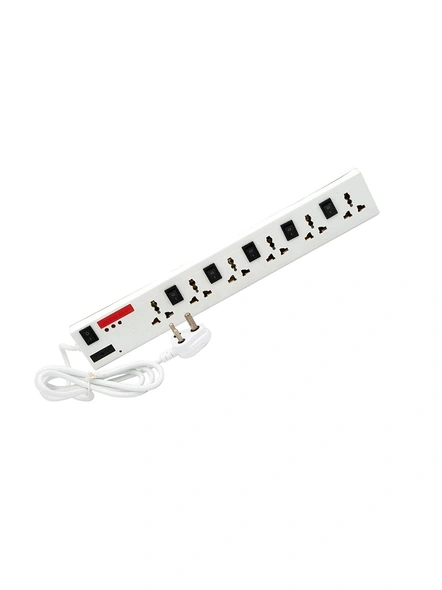Surge Protector Spike Board with 1.5 m Cord Extension Boards with 6 Sockets Spike Buster for Home &amp; Offices G574-2