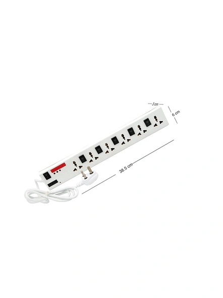 Surge Protector Spike Board with 3 m Cord Extension Boards with 6 Sockets Spike Buster for Home &amp; Offices G575-G575
