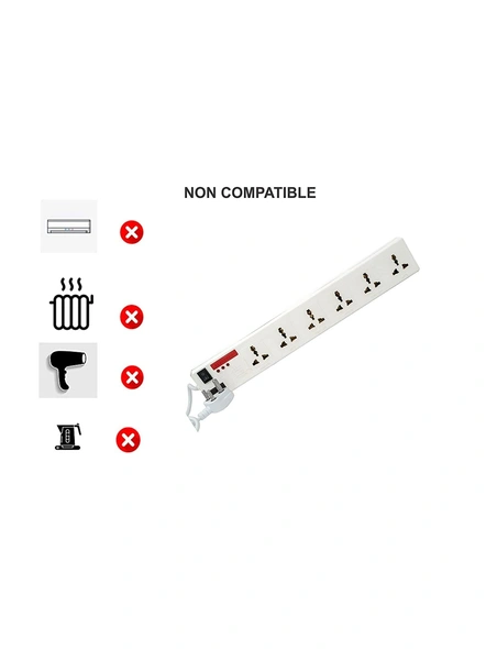 Surge Protector Spike Board with 3 m Cord Extension Boards with 6 Sockets Spike Buster for Home, Offices G578-5