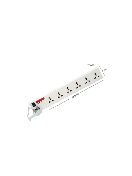 Surge Protector Spike Board with 5 m Cord Extension Boards with 6 Sockets Spike Buster for Home, Offices G579-G579