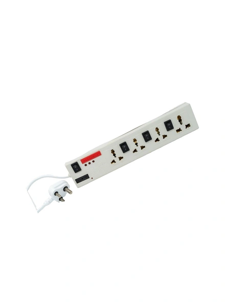 Surge Protector Spike Board with 1.5 m Cord Extension Boards with 4 Sockets Spike Buster for Home, Offices G580-G580