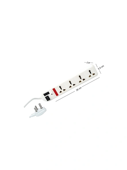Spike Guard with Surge Protector Spike Buster Spike Board with 3 m Cord Extension Boards with 4 Sockets Spike Buster for Home, Offices G584-2