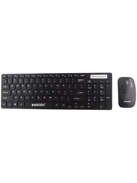 Zebion Ergo Wireless Slim Fit G1600 Keyboard and Mouse G603-G603