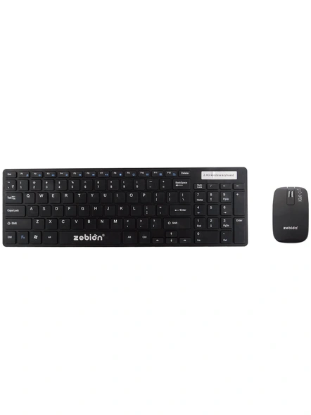 Zebion Ergo Wireless Slim Fit G1600 Keyboard and Mouse G603-7