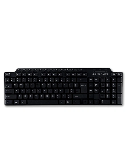 Zebronics ZEB-KM2100 Multimedia USB Keyboard Comes with 114 Keys Including 12 Dedicated Multimedia Keys &amp; with Rupee Key G605-G605