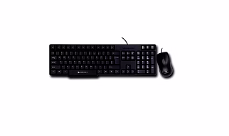 Zebronics Wired Keyboard and Mouse Combo with 104 Keys and a USB Mouse with 1200 DPI - G606
