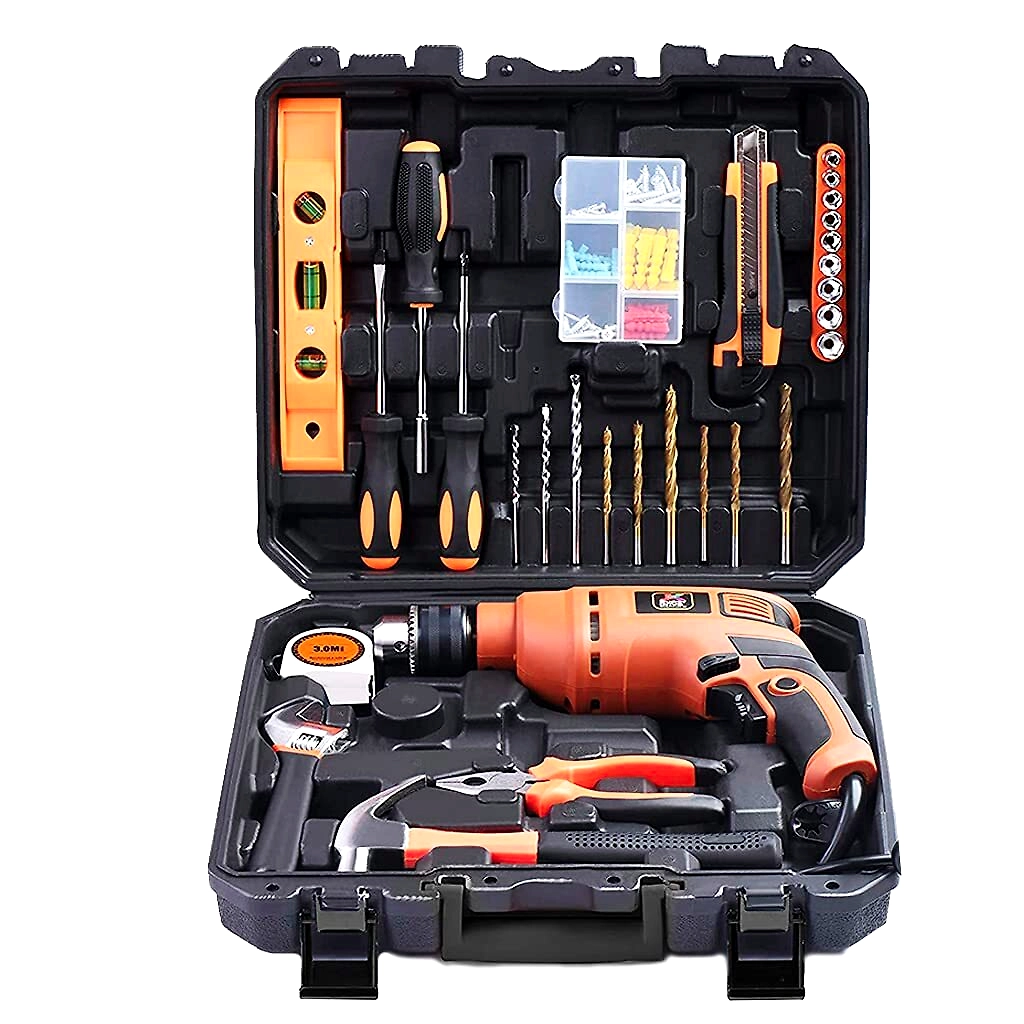 Drill machine and tool best sale kit set