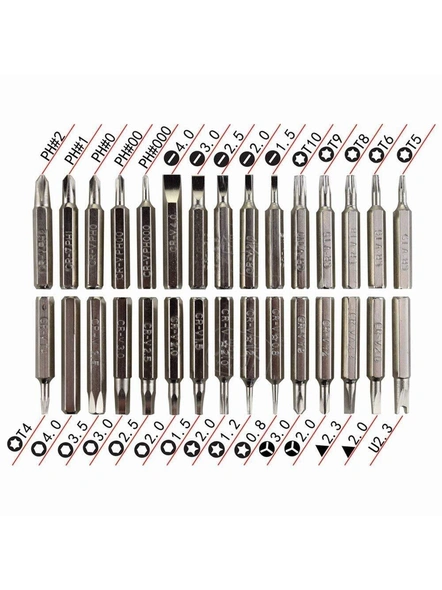 32 in 1 Mini Screwdriver Bits Set with Magnetic Flexible Extension Rod G622-6