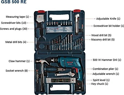 Bosch best sale 500w drill