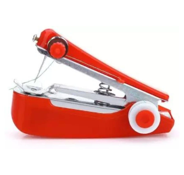 1pcs Red Mini Sewing Machines Needlework Cordless Hand-Held Clothes  Portable Sewing Machines Handwork Tools Accessories HOT SALE