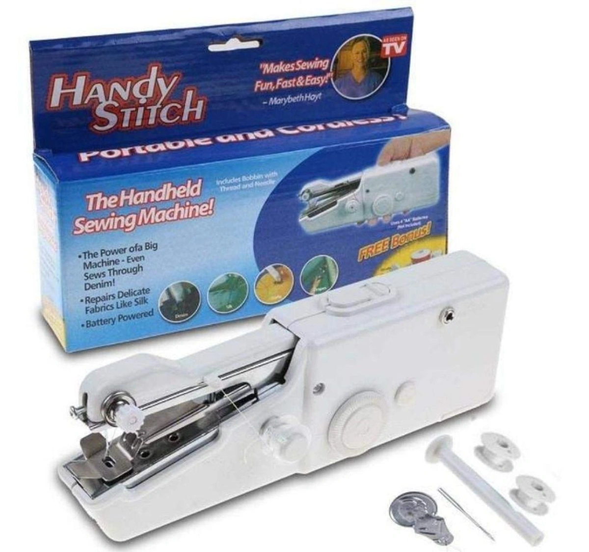 DIY Mini Sewing Machine Electric Stitch Portable Hand Cordless
