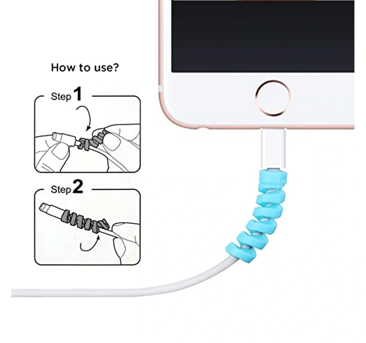 Buy 16 Pieces Cable Protector for USB Cable Chargers Earphones