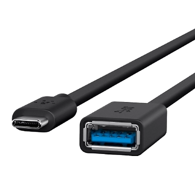 BEL ADPT USB 3.0 TYPE C A 5GBPS 1.5A BLK-F2CU036btBLK