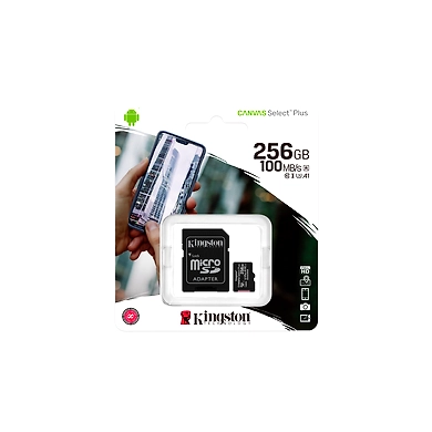 Kingston Canvas Select Plus 256GB microSD Card with Adapter (SDCS2/256GBIN)-2