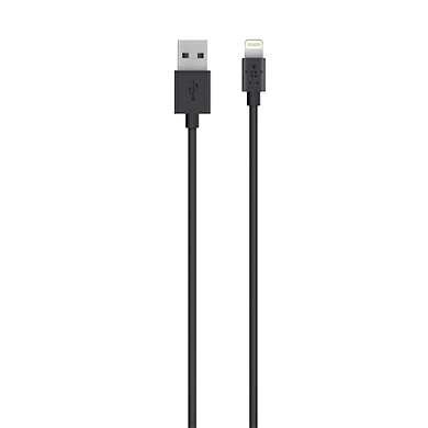 BEL SYNC/CHARGE CABLE 2.4A LTG 2Meter BLACK-F8J023bt2M-BLK
