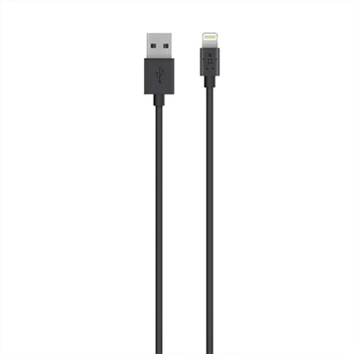 BEL SYNC/CHARGE CABLE 2.4A LTG 2Meter BLACK