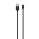 BEL SYNC/CHARGE CABLE 2.4A LTG 2Meter BLACK-F8J023bt2M-BLK-sm