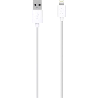 BEL SYNC/CHRG CABLE 2.4A LTG 4FT WHITE-F8J023bt04-WHT