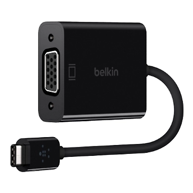 BEL USB-C TO VGA-F2CU037btBLK
